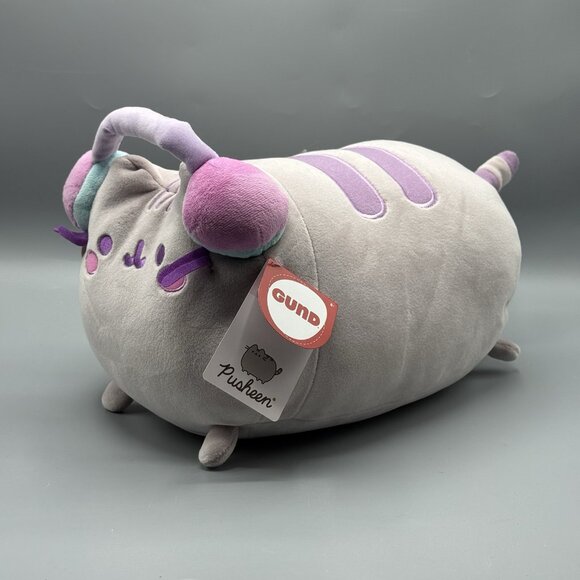 Pusheen Gamer Log Squisheen Plush 12" NEW - Picture 1 of 7